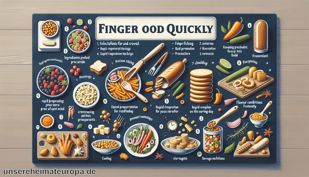 Kühlung und Aufbewahrung - Schnelles Fingerfood am Vortag schnell zubereitet